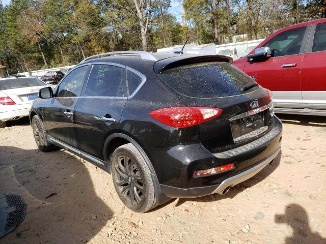 JN1BJ0RR0HM408609 - 2017 INFINITI QX50 BLACK photo 3