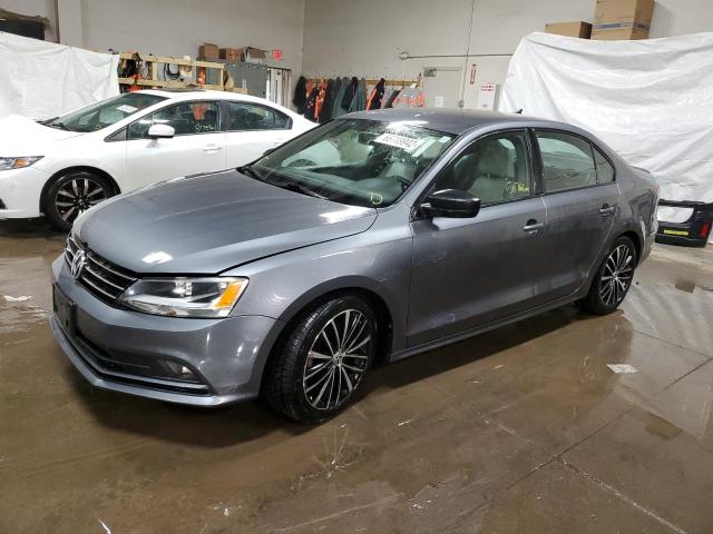 3VWB17AJ0GM247366 - 2016 VOLKSWAGEN JETTA SPOR GRAY photo 1