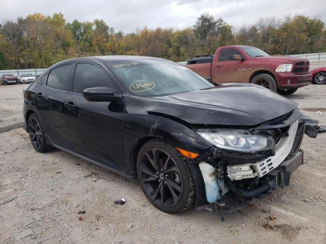 SHHFK7H46JU221642 - 2018 HONDA CIVIC SPOR أسود صورة 1