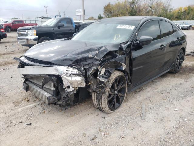 SHHFK7H46JU221642 - 2018 HONDA CIVIC SPOR أسود صورة 2