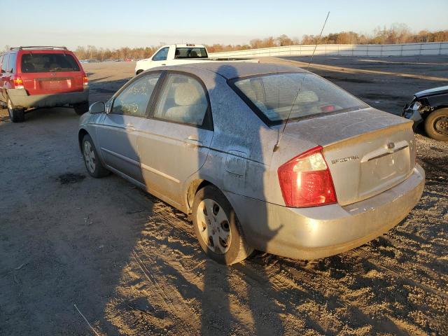 KNAFE121555137577 - 2005 KIA SPECTRA LX GRAY photo 3