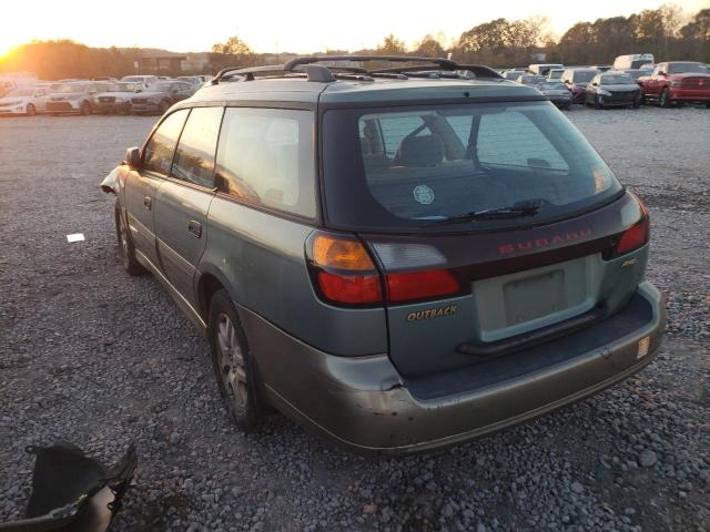 4S3BH675737648517 - 2003 SUBARU LEGACY OUT GREEN photo 3