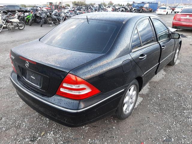 WDBRF64J23F308587 - 2003 MERCEDES-BENZ C 320 BLACK photo 4