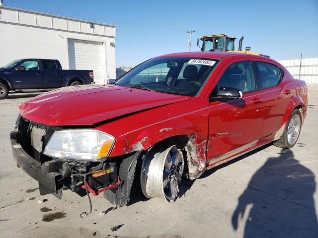 1B3BD2FG1BN585210 - 2011 DODGE AVENGER LU RED photo 1