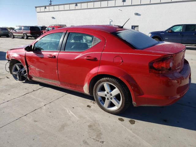 1B3BD2FG1BN585210 - 2011 DODGE AVENGER LU RED photo 2