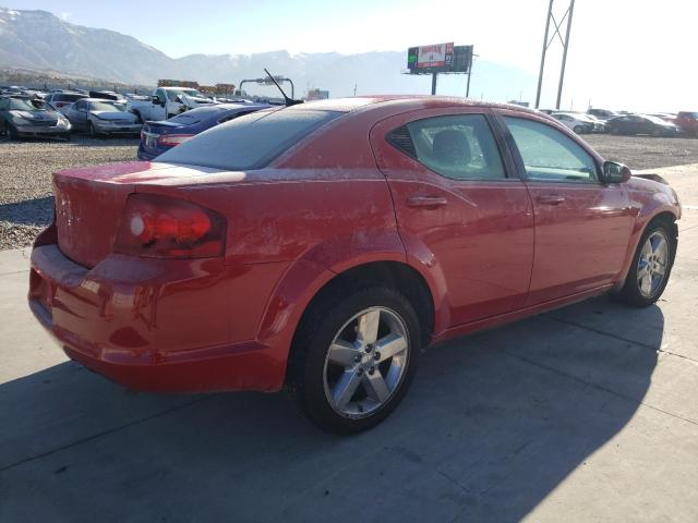 1B3BD2FG1BN585210 - 2011 DODGE AVENGER LU RED photo 3