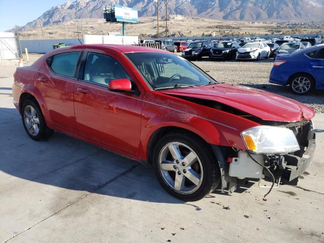 1B3BD2FG1BN585210 - 2011 DODGE AVENGER LU RED photo 4