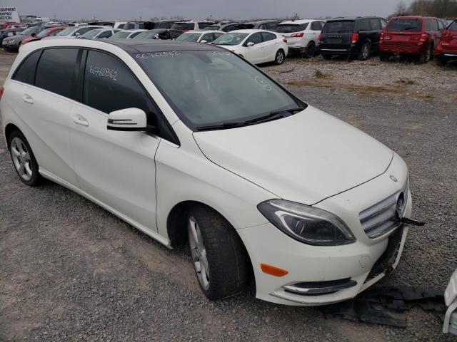 WDDMH4EB0EJ213985 - 2014 MERCEDES-BENZ B250 WHITE photo 1