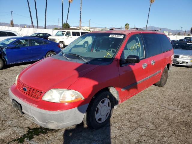 2FMZA51491BB95739 - 2001 FORD WINDSTAR L RED photo 2