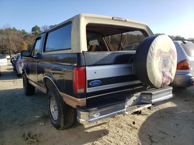 1FMEU15N0RLB35376 - 1994 FORD BRONCO U10 BLACK photo 3