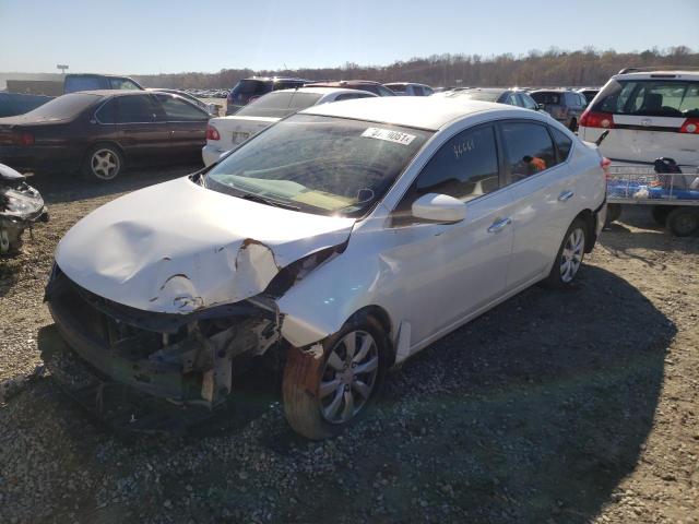 3N1AB7AP2DL797091 - 2013 NISSAN SENTRA WHITE photo 2