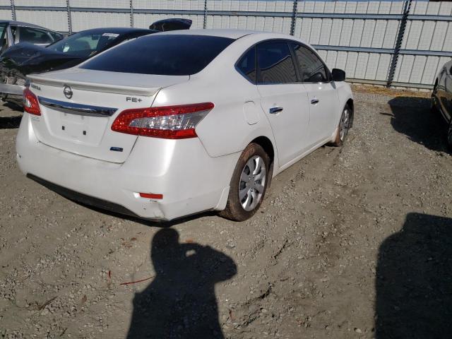 3N1AB7AP2DL797091 - 2013 NISSAN SENTRA WHITE photo 4