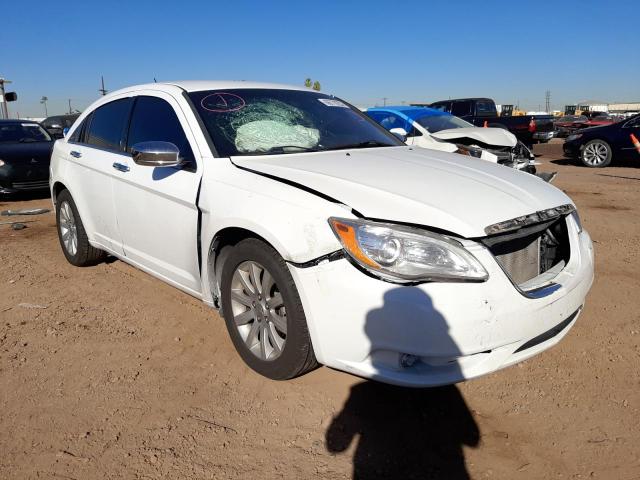 1C3CCBCG4DN528582 - 2013 CHRYSLER 200 LIMITE WHITE photo 1