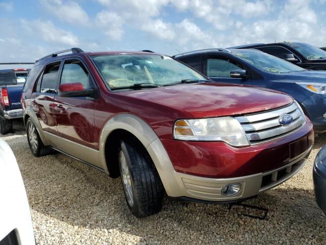 1FMDK07W78GA23165 - 2008 FORD TAURUS X E RED photo 1