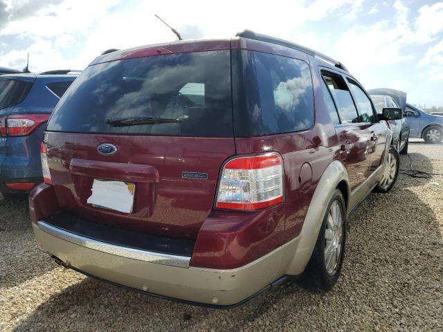 1FMDK07W78GA23165 - 2008 FORD TAURUS X E RED photo 4