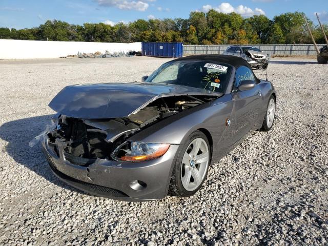 4USBT535X4LU07391 - 2004 BMW Z4 3.0 SILVER photo 2