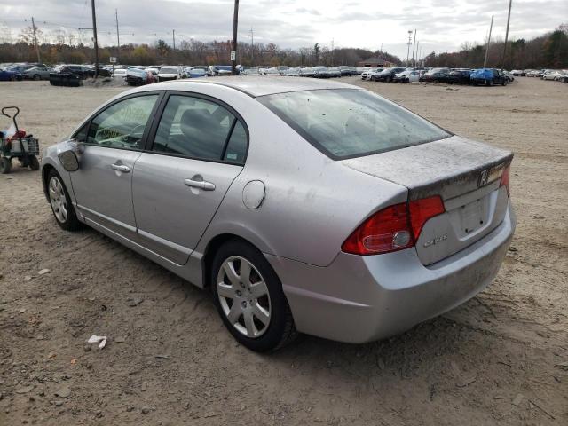 1HGFA16586L055420 - 2006 HONDA CIVIC SILVER photo 3