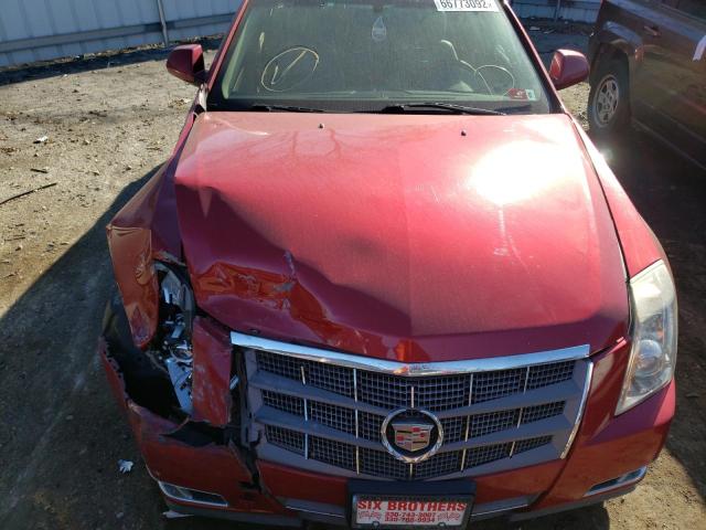 1G6DS57V090161071 - 2009 CADILLAC CTS HI FEA RED photo 7