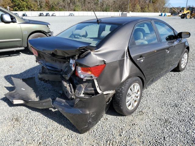 KNAFU4A28B5399734 - 2011 KIA FORTE EX GRAY photo 4