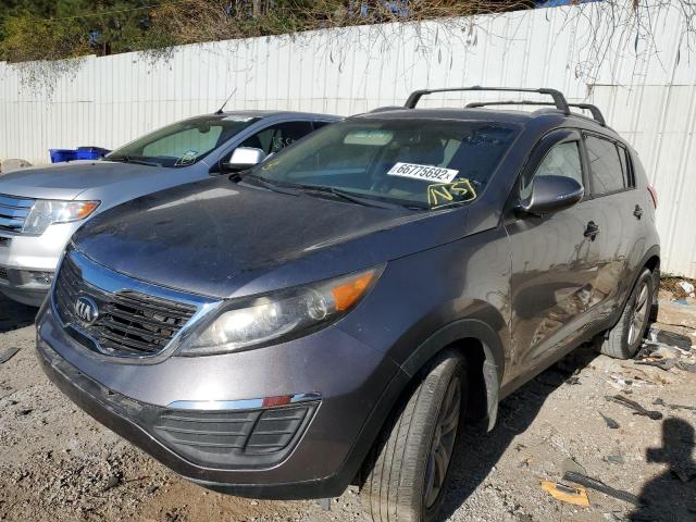 KNDPB3A28D7380129 - 2013 KIA SPORTAGE B SILVER photo 2