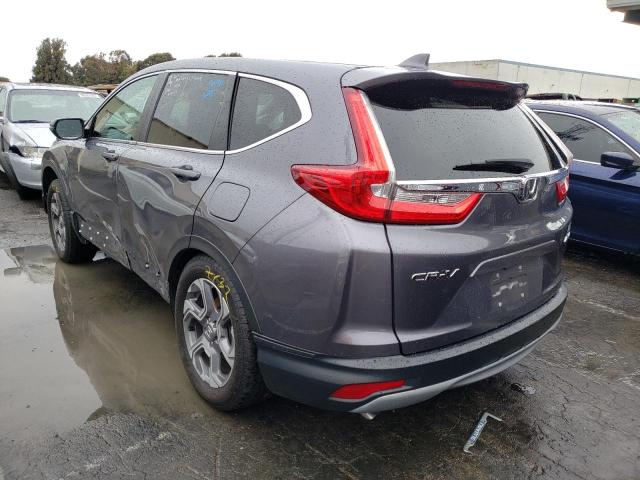 2HKRW2H83KH636932 - 2019 HONDA CR-V EXL GRAY photo 3