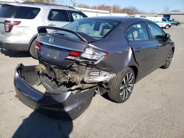 2HGFB2F92EH514183 - 2014 HONDA CIVIC EXL 灰色 照片 4