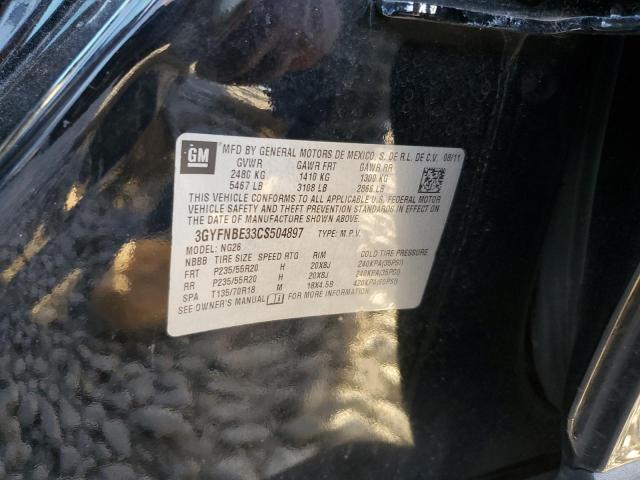 3GYFNBE33CS504897 - 2012 CADILLAC SRX PERFOR 黑色 照片 10