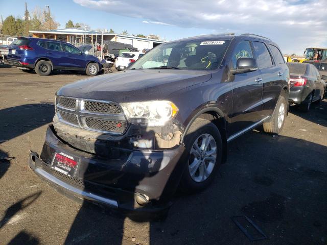 1C4SDJDTXDC663717 - 2013 DODGE DURANGO CR GRAY photo 2