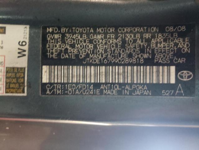 JTKDE167990****** - 2009 TOYOTA SCION TC CHARCOAL photo 10