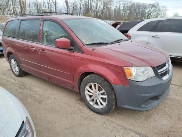 2C4RDGCGXER253322 - 2014 DODGE GRAND CARA BURGUNDY photo 1