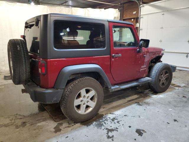 1C4AJWAGXDL542825 - 2013 JEEP WRANGLER S BURGUNDY photo 3