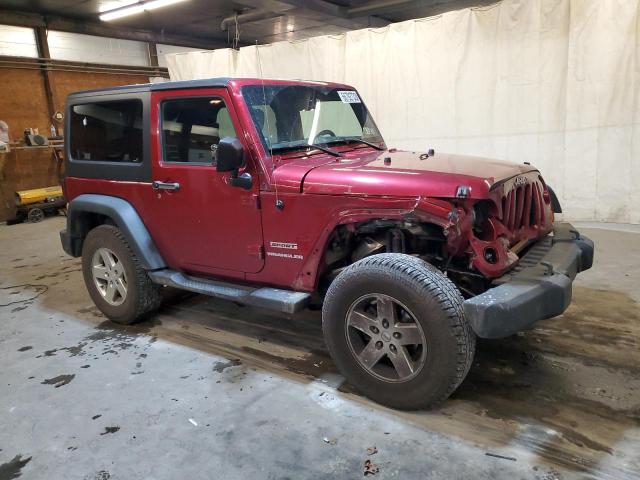 1C4AJWAGXDL542825 - 2013 JEEP WRANGLER S BURGUNDY photo 4