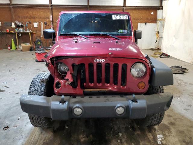 1C4AJWAGXDL542825 - 2013 JEEP WRANGLER S BURGUNDY photo 5