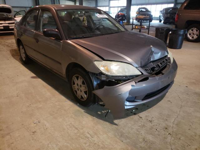 1HGES16335L019916 - 2005 HONDA CIVIC DX V GRAY photo 1