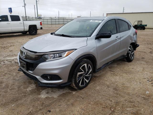 3CZRU6H19LM720534 - 2020 HONDA HR-V SPORT SILVER photo 2