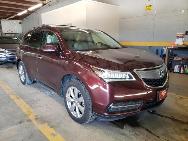 5FRYD4H84EB046964 - 2014 ACURA MDX ADVANC BURGUNDY photo 1