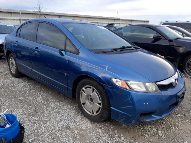 JHMFA36259S014493 - 2009 HONDA CIVIC HYBR BLUE photo 4