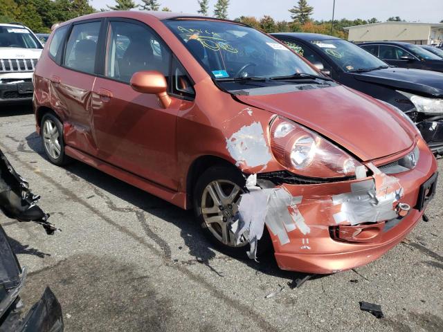 JHMGD38677S001978 - 2007 HONDA FIT S ORANGE photo 1