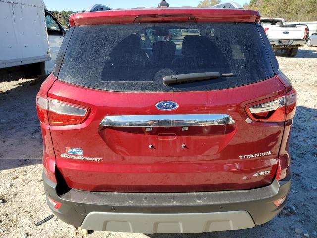 MAJ6S3KLXLC336566 - 2020 FORD ECOSPORT T RED photo 6