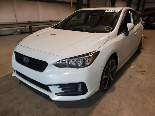 4S3GKAM6XM3601112 - 2021 SUBARU IMPREZA SP WHITE photo 2