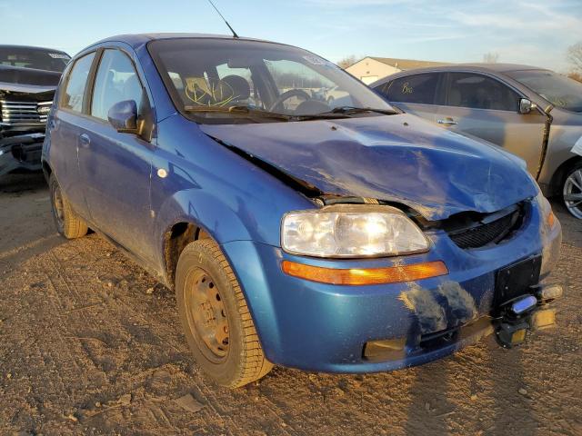 KL1TD66628B257538 - 2008 CHEVROLET AVEO BASE BLUE photo 1