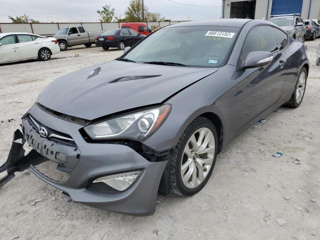 KMHHT6KJ4FU129083 - 2015 HYUNDAI GENESIS CO GRAY photo 2