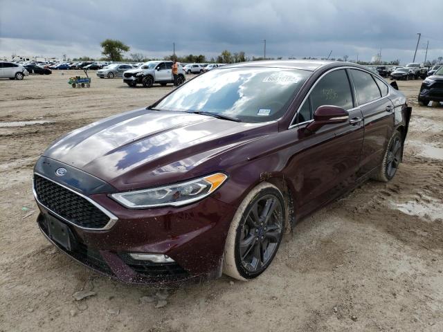 3FA6P0VP3HR354771 - 2017 FORD FUSION SPO MAROON photo 2