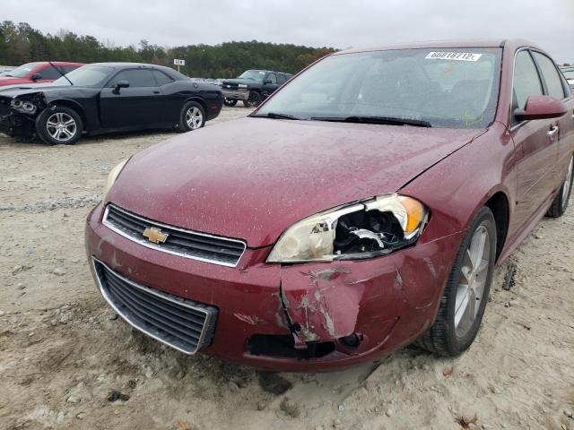 2G1WC5EM0A1188947 - 2010 CHEVROLET IMPALA LTZ RED photo 9