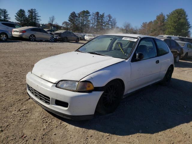 2HGEH2364NH507885 - 1992 HONDA CIVIC VX WHITE photo 2