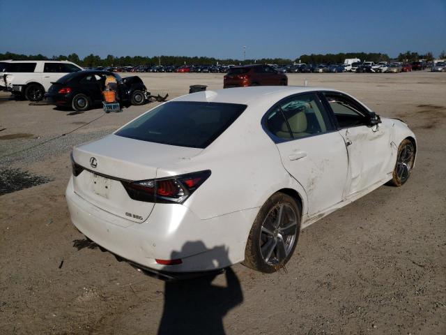 JTHBZ1BL8GA002416 - 2016 LEXUS GS 350 BAS WHITE photo 4