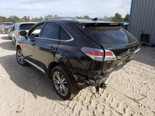 2T2ZK1BA7EC137314 - 2014 LEXUS RX 350 BLACK photo 3