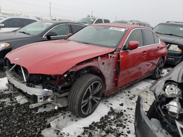 3MW5R7J0XM8B88859 - 2021 BMW 330XI RED photo 1