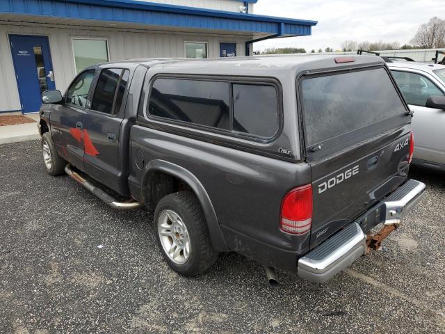 1B7HG48N52S605533 - 2002 DODGE DAKOTA QUA GRAY photo 3