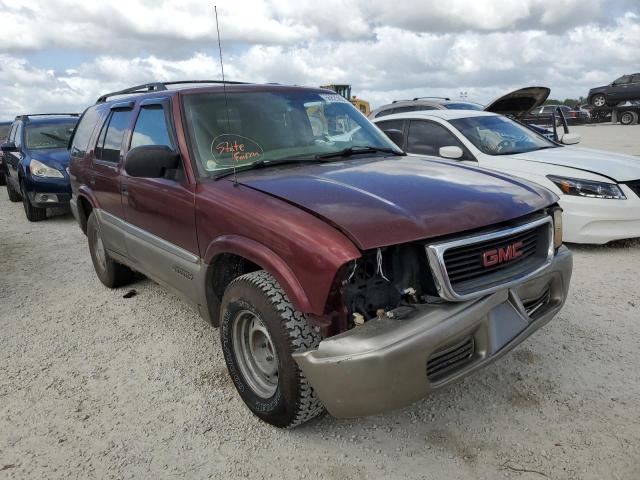 1GKCS13W712168404 - 2001 GMC JIMMY BURGUNDY photo 1